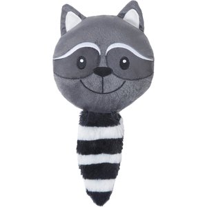 Frisco Raccoon Round Plush Squeaky Dog Toy