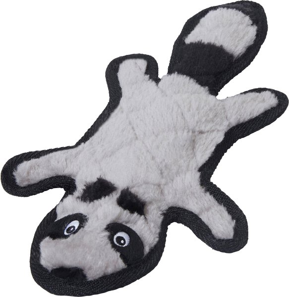 Frisco Flat Plush Squeaking Raccoon Dog Toy, Small slide 1 of 4