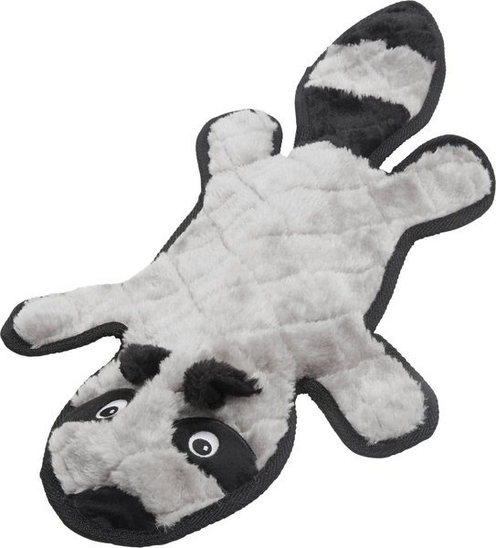 Frisco Flat Plush Squeaking Raccoon Dog Toy, Large slide 1 of 4