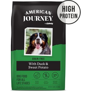 AMERICAN JOURNEY Grain Free Duck Sweet Potato Dry Dog Food 24