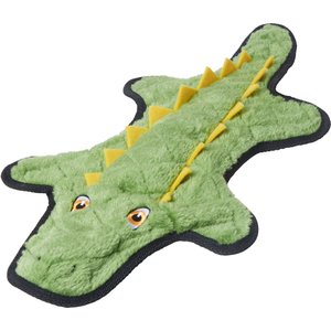 Frisco Flat Plush Squeaking Alligator Dog Toy, Large