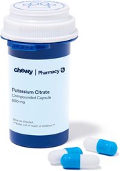 Potassium Citrate Compounded Capsule for Dogs & Cats, 600-mg, 1 capsule