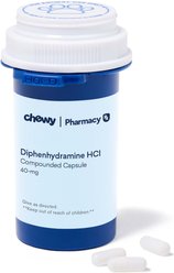 Diphenhydramine HCl Compounded Capsule for Dogs & Cats, 40-mg, 1 capsule