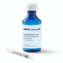 Cyproheptadine HCl Compounded Oral Liquid Tuna Flavored for Dogs, Cats & Horses, 5-mg/mL, 30 mL slide 1 of 6