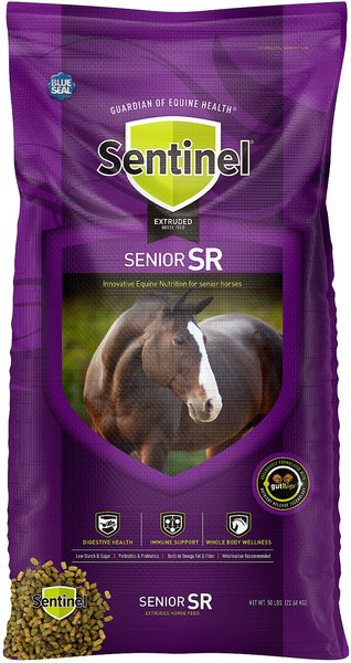 Blue Seal Sentinel Senior SR Low Sugar Low Starch Horse Feed, 50-lb bag slide 1 of 8