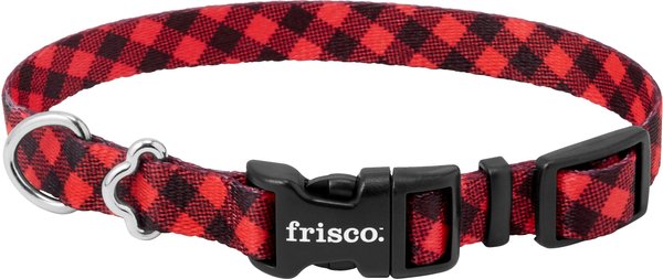 Frisco Buffalo Check Dog Collar, SM - Neck: 10 – 14-in, Width: 5/8-in slide 1 of 4