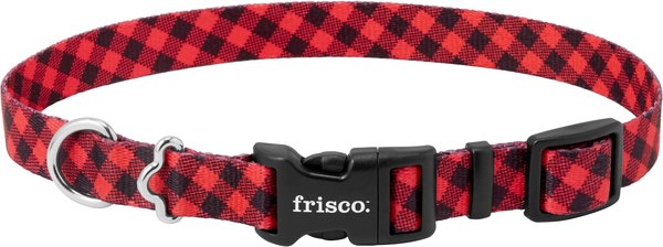 Frisco Buffalo Check Dog Collar, MD - Neck: 14 – 20-in, Width: 3/4-in slide 1 of 4
