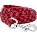 Frisco Buffalo Check Dog Leash, MD - Length: 6-ft, Width: 3/4-in