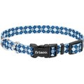 Frisco Blue Argyle Dog Collar, SM - Neck: 10 – 14-in, Width: 5/8-in