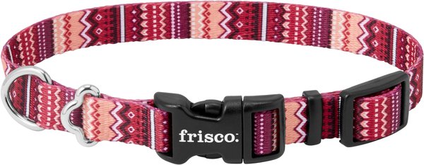 Frisco Red Boho Dog Collar, SM - Neck: 10 – 14-in, Width: 5/8-in slide 1 of 4