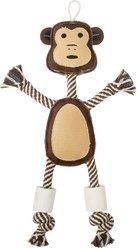 Bones & Chews Rope Monkey with Bone Dog Toy, 14"