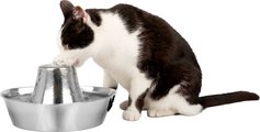 PetSafe Seaside Stainless Steel Cat Water Fountain, 60-oz