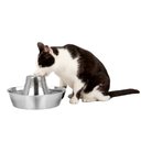 PetSafe Seaside Stainless Steel Cat Water Fountain, 60-oz