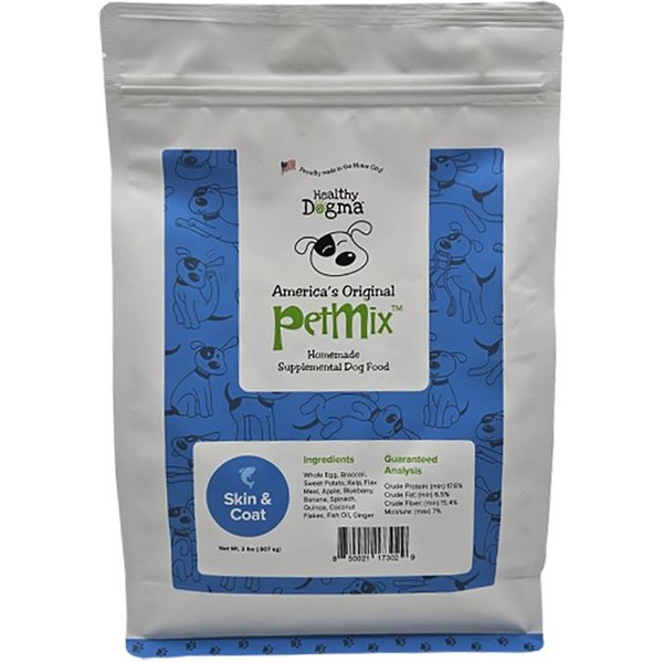 HEALTHY DOGMA PetMix Skin & Coat Supplemental Dog Food, 2-lb bag ...