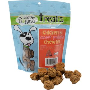 Healthy Dogma Chicken & Sweet Potato Chewies Grain-Free Dog Treats, 6-oz bag