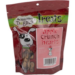 Healthy Dogma Apple Crunch Hearts Dog Treats, 6-oz bag