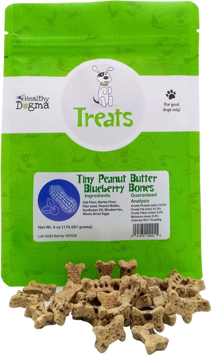 Doggie Beer Bones Peanut Butter Crunchy Dog Treats, 8-oz bag