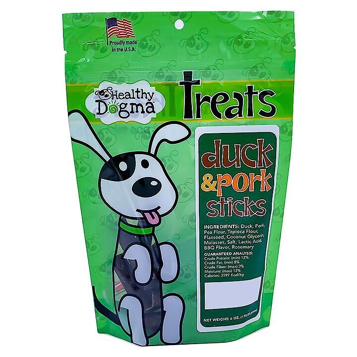 Healthy Dogma Grain-Free Duck Recipe Bones Dog Treats, 6-oz bag