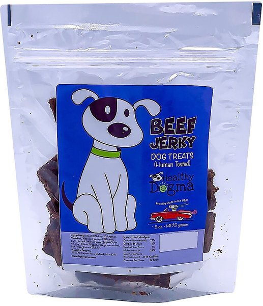 Healthy Dogma Beef Jerky Dog Treats, 5-oz bag slide 1 of 3