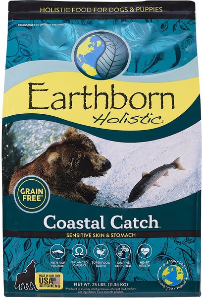 Earthborn Holistic Coastal Catch Herring Meal & Vegetables Grain-Free Dry Dog Food, 25-lb bag slide 1 of 9