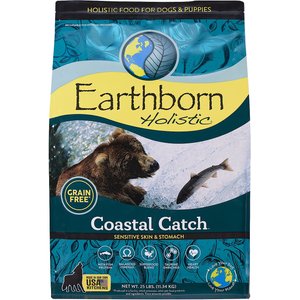Earthborn Holistic Coastal Catch Herring Meal & Vegetables Grain-Free Dry Dog Food, 25-lb bag