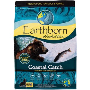 Earthborn Holistic Coastal Catch Herring Meal & Vegetables Grain-Free Dry Dog Food, 12.5-lb bag