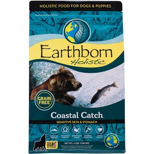 Earthborn Holistic Coastal Catch Grain-Free Natural Dry Dog Food, 4-lb bag