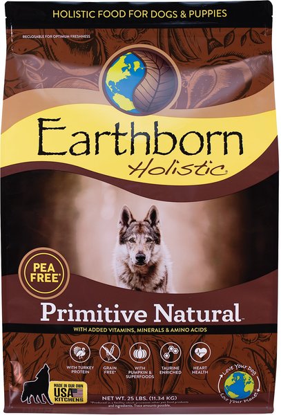 Earthborn Holistic Primitive Natural Grain-Free Natural Dry Dog Food, 25-lb bag slide 1 of 10
