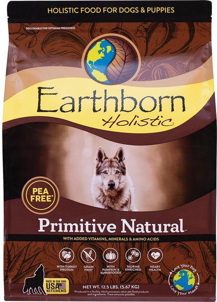 Earthborn Holistic Primitive Natural Grain-Free Natural Dry Dog Food, 12.5-lb bag slide 1 of 10