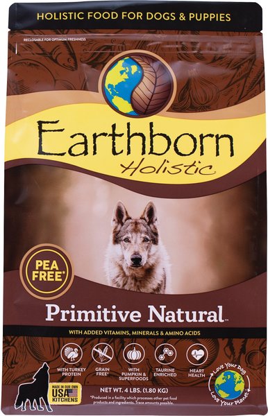 Earthborn Holistic Primitive Natural Grain-Free Natural Dry Dog Food, 4-lb bag slide 1 of 10