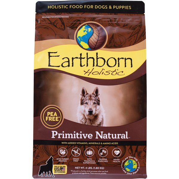 EARTHBORN HOLISTIC Primitive Natural GrainFree Natural Dry Dog Food, 4