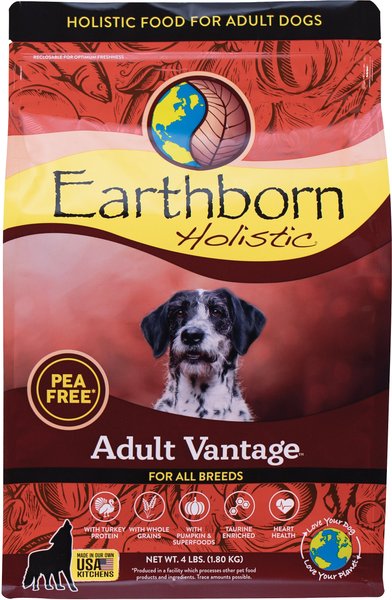 Earthborn Holistic Adult Vantage Natural Dry Dog Food, 4-lb bag slide 1 of 8