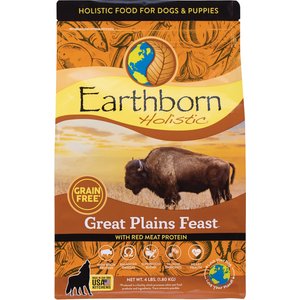 Earthborn Holistic Great Plains Feast Grain-Free Natural Dry Dog Food, 4-lb bag