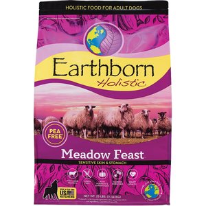 Earthborn Holistic Meadow Feast Lamb Meal & Vegetables Grain-Free Dry Dog Food, 25-lb bag