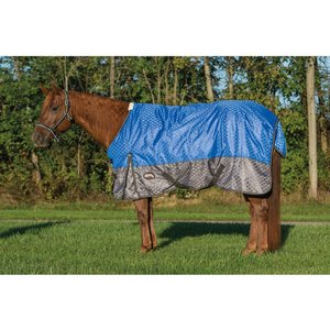Weaver Leather Premium 600D Mesh Horse Rainsheet, Blue, 69-in