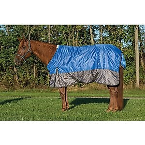 Weaver Leather Premium 600D Mesh Horse Rainsheet, Blue, 72-in
