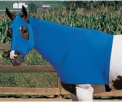 Weaver Leather Lycra Horse Hood, Blue, Large