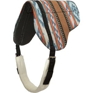 Weaver Leather Tacky-Tack Liner Bareback Horse Saddle Pad, Blue/Brown