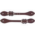 Weaver Leather Men's Flared Oiled Harness Leather Spur Straps