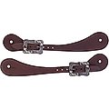 Weaver Leather Men's Shaped Oiled Harness Leather Spur Straps
