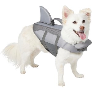 Frisco Shark Dog Life Jacket, Gray, Small