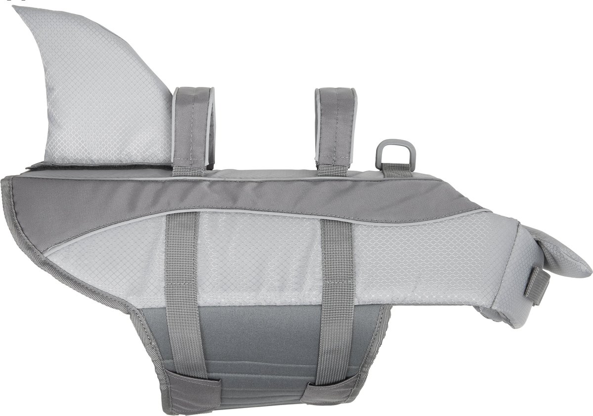 FRISCO Shark Dog Life Jacket, Gray, Small - Chewy.com