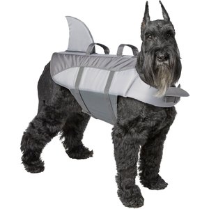 Frisco Shark Dog Life Jacket, Gray, X-Large
