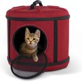 K&H Pet Products Mod Capsule Cat Carrier & Hideaway, Classy Red