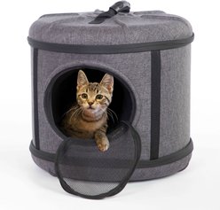 K&H Pet Products Mod Capsule Cat Carrier & Hideaway, Classy Gray