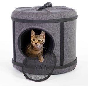 K&H Pet Products Mod Capsule Cat Carrier & Hideaway, Classy Gray