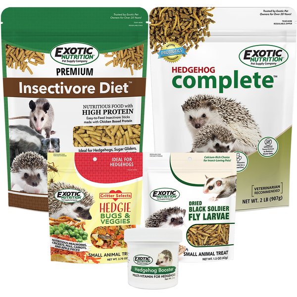 EXOTIC NUTRITION Hedgehog Food Starter Kit