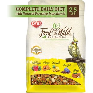 Kaytee Food from the Wild Cockatiel Bird Food, 2.5-lb bag