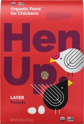 Hen Up Layer Pellets Organic Chicken Food, 25-lb bag