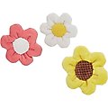 Frisco Easter Spring Flowers Plush Dog Toy, Small/Medium, 3 count